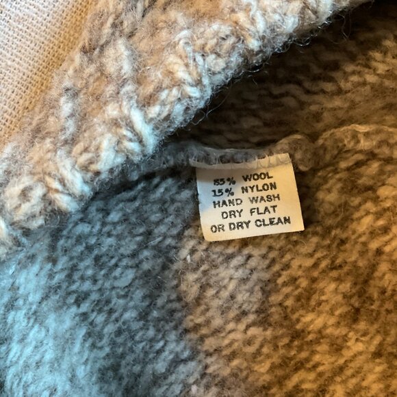 Vintage LL Bean Men’s Classic Ragg Wool Crewneck Sweater, Oatmeal, Sz XL - Picture 4 of 5